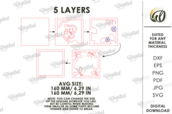 3D Layered Wall Art Sign Laser Cut. Lemonade SVG. Summer Product Image 2