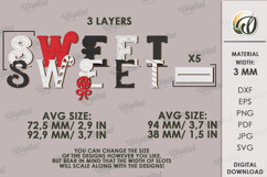 Decorative stand word Laser Cut. Christmas Decor SVG Product Image 2