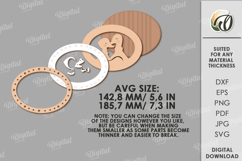 Easter Vintage Portrait Laser Cut. Wall Decor SVG Product Image 2