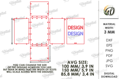 Embroidery Gift Box Laser Cut. Christmas box SVG Product Image 3