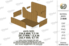 3D BBQ Organizer Laser Cut. Grill Organizer SVG Product Image 2