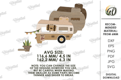 3D Summer Car Laser Cut. Summer Stand Decor SVG Product Image 2