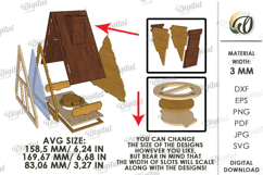 House Money Bank Laser Cut. Saving Box SVG Product Image 2