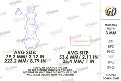 Triple Characters Stand Decor Lasercut. Penguins SVG Product Image 2
