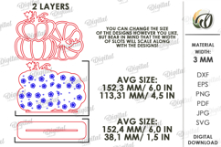 Wooden Pumpkin Decor Laser Cut. Stand Decor SVG Product Image 2