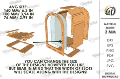 3D Funny Money Bank Laser Cut. Saving Box SVG Product Image 2