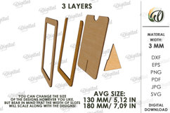 Minimalist Photo Frame Laser Cut. Picture Frame SVG Product Image 2