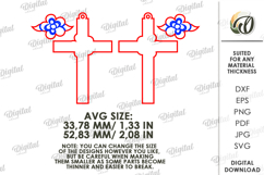 Easter Drop Earrings Laser Cut. Dangle Earrings SVG Product Image 2