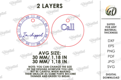 Personalized Dog Tag Laser Cut. Collar Tag. Pet Lover SVG Product Image 2