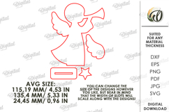 Angel Stand Laser Cut. Stand Decor SVG Product Image 2