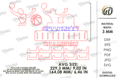 Medal Holder Laser Cut. Medal Display SVG Product Image 2