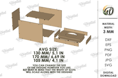 3D Summer fruit fly trap box Laser Cut. Case SVG Product Image 2