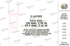 3D Travel Tag Laser Cut. Luggage Tag SVG Product Image 2
