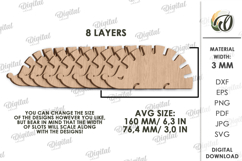 Multi cord holder Laser Cut. Holder Stand SVG Product Image 2