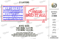 3D Religious Stand Decor Laser Cut. Standing Decor SVG Product Image 2
