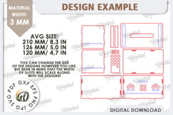 Tissue Box Laser Cut. 3D House Tissue Holder SVG Product Image 3