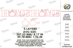 Home Stand Decor Laser Cut. Standing Decor SVG Product Image 2