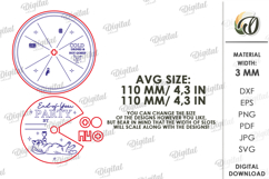 Rotating Circle Invitation Laser Cut. Party Invitation SVG Product Image 3