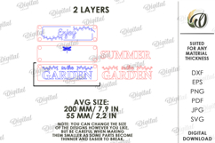 3D Summer Wall Decor Laser Cut. Enjoy summer in the garden Product Image 2