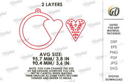 Macrame Christmas Tree Ornament Laser Cut. Christmas SVG Product Image 2