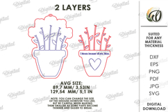 3D Mother's Day Gift Laser Cut. Gift For Mom SVG Product Image 2
