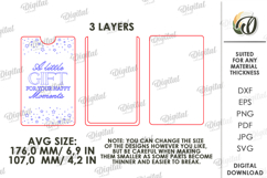 3D Surprise Holder Laser Cut. Gift Money Holder SVG Product Image 2