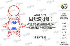 First Christmas Ornament Lasercut. Christmas Tree Decor SVG Product Image 2