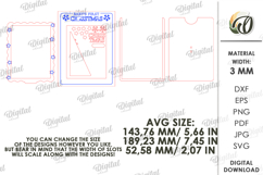 Baby’s First Christmas Laser Cut. Christmas Photo Frame SVG Product Image 2