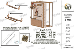 Hideaway Wall Box Organizer Laser Cut.Hidden Storage SVG Product Image 2