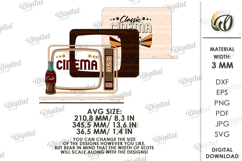 3D Home Cinema Sign Laser Cut. Wall Decor SVG Product Image 2