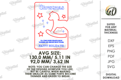 Christmas Greeting Card Laser Cut. Christmas SVG Product Image 2