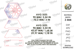 Kitchen Coaster Laser Cut. Drink Coaster With Holder SVG Product Image 2