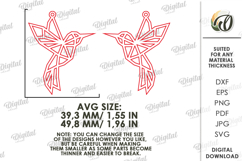 Geometric Earrings Laser Cut. Dangle Earrings SVG Product Image 2