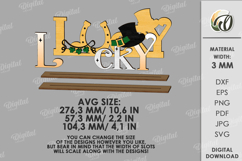 St Patrick's Day Word Stand Lasercut. Stand Decor. Lucky SVG Product Image 2