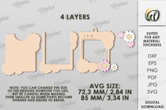 Mini Photo Frame Laser Cut. Hanging Picture Frame SVG Product Image 2