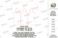 Cutting Board With Holder Laser Cut. Chopping Board SVG Product Image 2