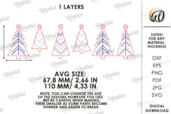Christmas Banner Laser Cut. Christmas Garland SVG Product Image 2