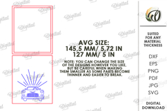3D Wedding guest fingerprint sign Laser Cut Product Image 2