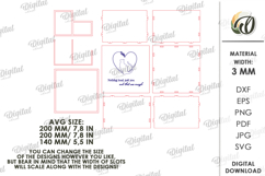 Pet Memorial Box Laser Cut. Remembrance Box SVG Product Image 2