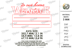 3D Welcome Decor Laser Cut. Stand Decor SVG Product Image 2