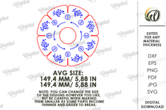 Kumihimo Disk Laser Cut. Braiding Tool SVG Product Image 2