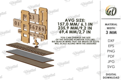 Perpetual Calendar Laser Cut. Desk Calendar SVG Product Image 2