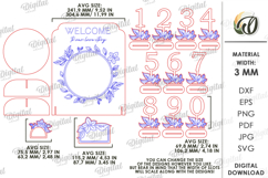 Wedding decor Laser Cut. Wedding Design SVG Product Image 3