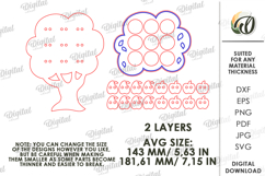 Montessori Lacing Puzzle Laser Cut. Tree SVG Product Image 2