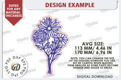Wooden Bouquets Laser Cut Bundle. Mother&#039;s Day SVG Product Image 9