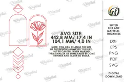 Boho Wall Hanging Decor Laser Cut. Wall Decor SVG Product Image 2