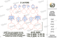 Fall garland Laser Cut. Fall Decor SVG Product Image 2