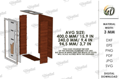 Beer Cork Box Laser Cut. Beer Cork Holder. Storage Box SVG Product Image 2