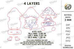 3D Fall Stand Laser Cut. Standing Decor. Gnome SVG Product Image 2