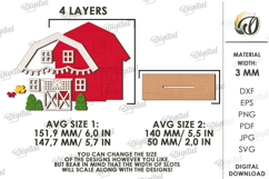 3D Christmas House Laser Cut. Christmas Stand Decor SVG Product Image 2